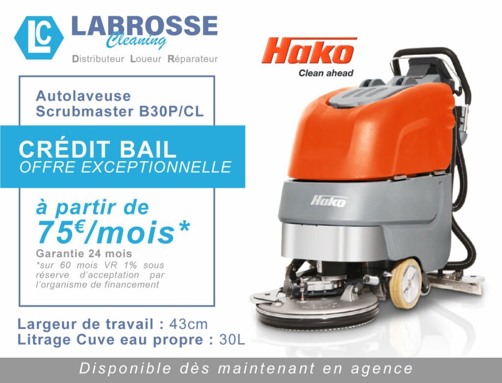 Offre-crédit-bail Autolaveuse