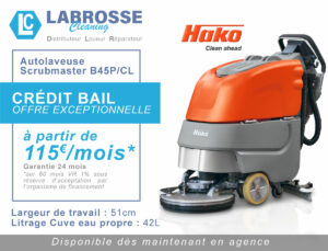 Offre-crédit-bail autolaveuse Hako